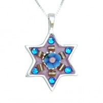 Star of David Necklace with Swarovski Crystals